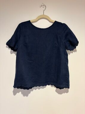 J Crew Linen Top